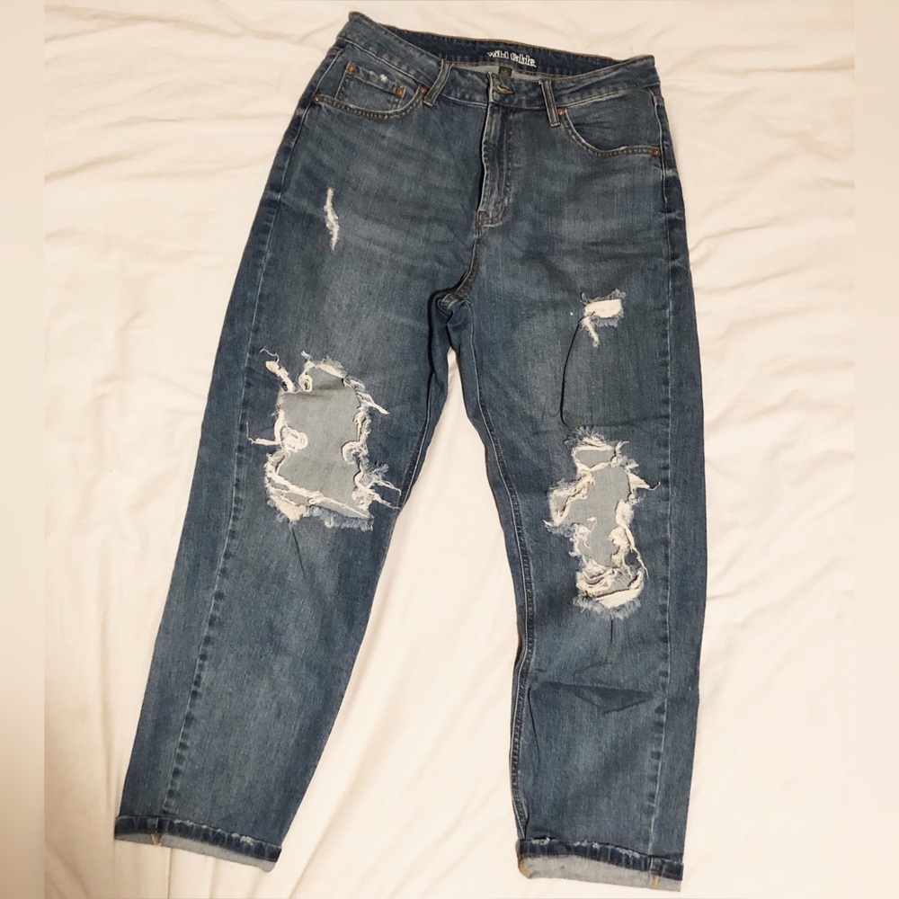 Target Wild Fable High Rise Mom Jeans